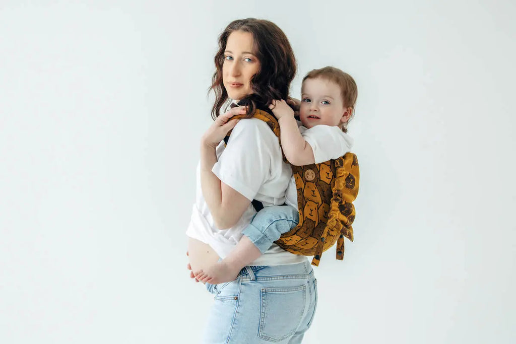 Lenny Buckle Onbuhimo PRO baby carrier, jacquard weave (100% cotton) - CAPYBARAS - TRIBU - Woven Baby Standard   buckle_onbu_pro_carriers    #