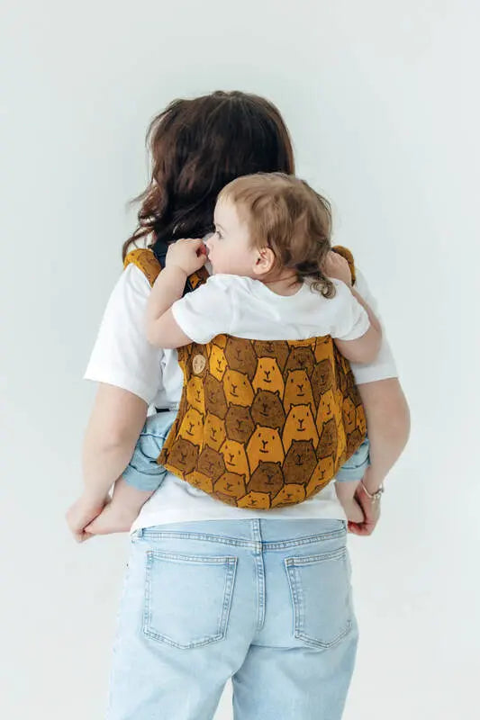 Lenny Buckle Onbuhimo PRO baby carrier, jacquard weave (100% cotton) - CAPYBARAS - TRIBU - Woven Baby Standard   buckle_onbu_pro_carriers    #