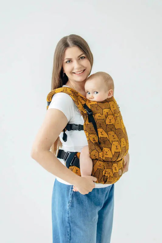 LennyLight Carrier, jacquard weave 100% cotton - CAPYBARAS - TRIBU - Woven Baby Size - Standard   lenny_light    #