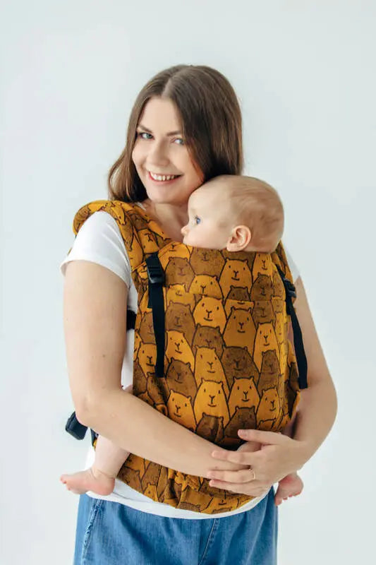 LennyLight Carrier, jacquard weave 100% cotton - CAPYBARAS - TRIBU - Woven Baby Standard   lenny_light    #