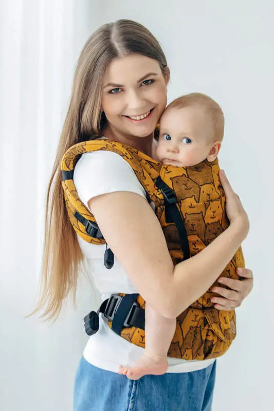 LennyLight Carrier, jacquard weave 100% cotton - CAPYBARAS - TRIBU - Woven Baby Size - Standard   lenny_light    #