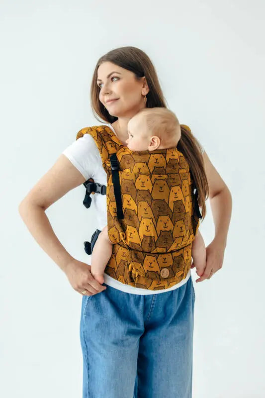 LennyLight Carrier, jacquard weave 100% cotton - CAPYBARAS - TRIBU - Woven Baby Size - Standard   lenny_light    #
