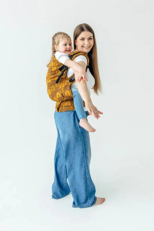 LennyPreschool Carrier, jacquard weave (100% cotton) - CAPYBARAS - TRIBU - Woven Baby Size - Preschool   lenny_preschool    #
