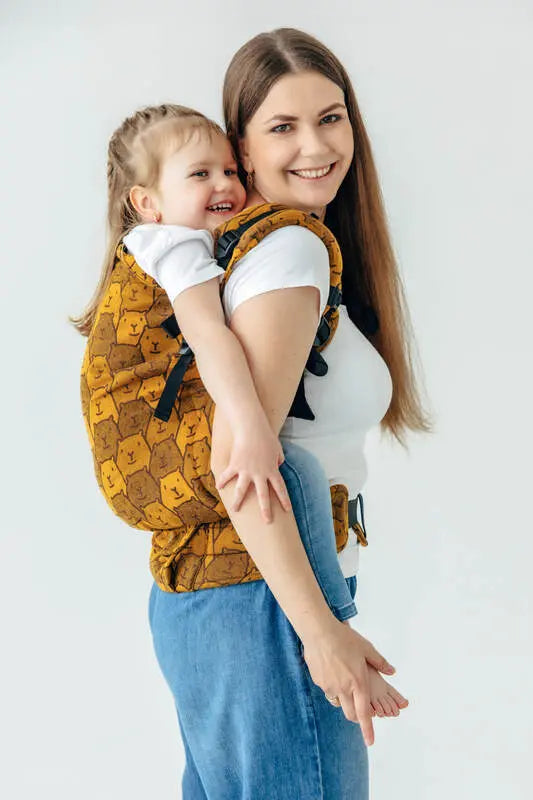 LennyPreschool Carrier, jacquard weave (100% cotton) - CAPYBARAS - TRIBU - Woven Baby Size - Preschool   lenny_preschool    #