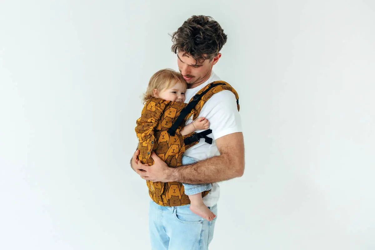 LennyUpGrade PRO Carrier, jacquard weave 100% cotton - CAPYBARAS - TRIBU - Woven Baby Standard   lenny_upgrade_pro    #