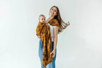 Ring Sling, Jacquard Weave (100% cotton), with gathered shoulder - CAPYBARAS - TRIBU - standard 1.8m - Woven Baby    ring_slings    #