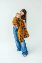 Ring Sling, Jacquard Weave (100% cotton), with gathered shoulder - CAPYBARAS - TRIBU - standard 1.8m - Woven Baby    ring_slings    #