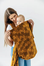 Baby Wrap, Jacquard Weave (100% cotton) - CAPYBARAS - TRIBU - Woven Baby XS - 4   long_woven_wraps    #