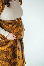 Baby Wrap, Jacquard Weave (100% cotton) - CAPYBARAS - TRIBU - Woven Baby XS - 4   long_woven_wraps    #