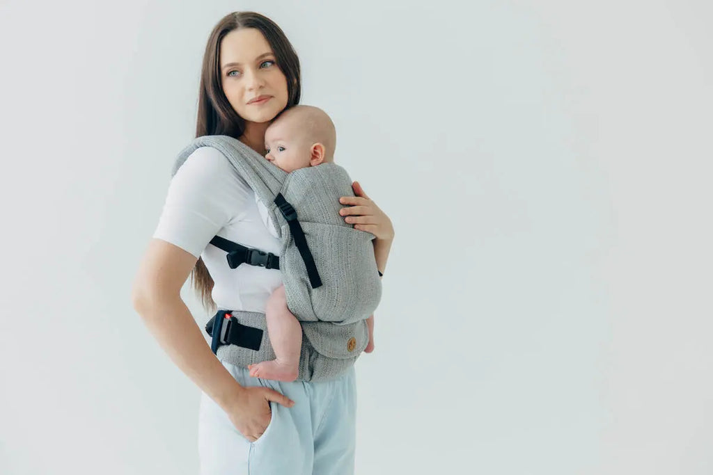 LennyLight Carrier, jacquard weave (54% silk, 46% cotton) - LITTLE LOVE - MUNA - Woven Baby Standard   lenny_light    #