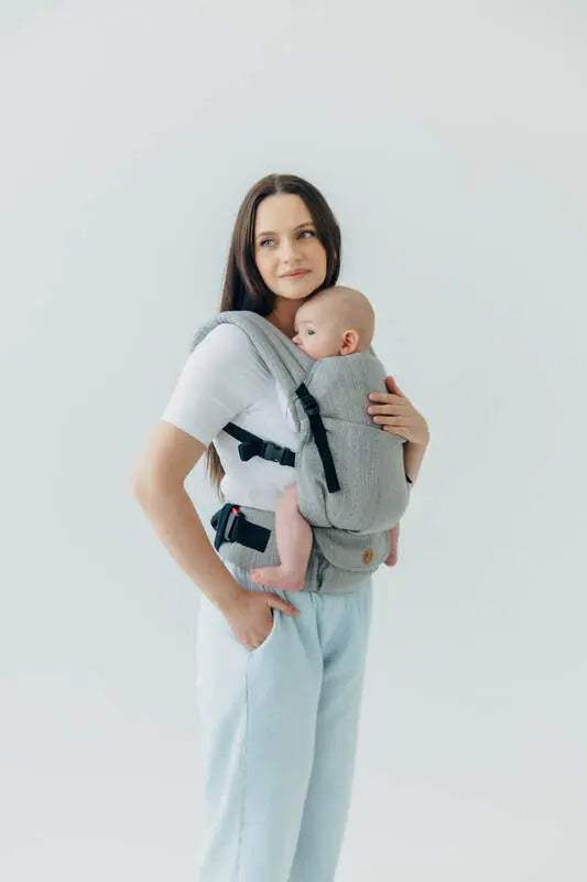 LennyLight Carrier, jacquard weave (54% silk, 46% cotton) - LITTLE LOVE - MUNA - Woven Baby Standard   lenny_light    #