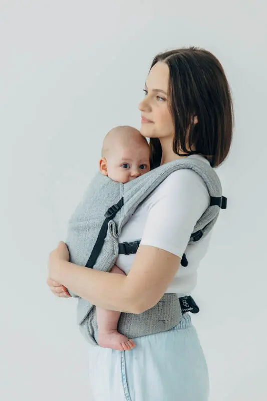 LennyLight Carrier, jacquard weave (54% silk, 46% cotton) - LITTLE LOVE - MUNA - Woven Baby Standard   lenny_light    #