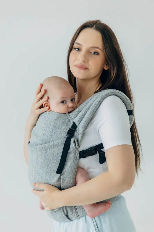 LennyLight Carrier, jacquard weave (54% silk, 46% cotton) - LITTLE LOVE - MUNA - Woven Baby Standard   lenny_light    #