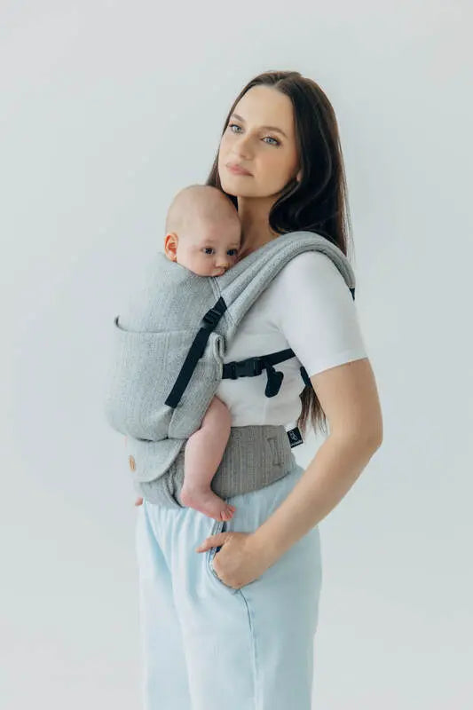 LennyLight Carrier, jacquard weave (54% silk, 46% cotton) - LITTLE LOVE - MUNA - Woven Baby Standard   lenny_light    #