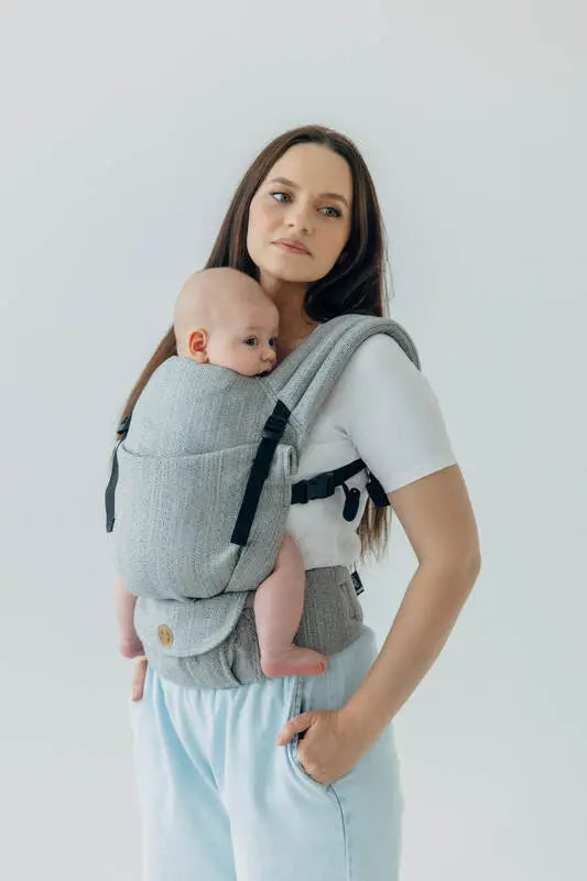 LennyLight Carrier, jacquard weave (54% silk, 46% cotton) - LITTLE LOVE - MUNA - Woven Baby Standard   lenny_light    #