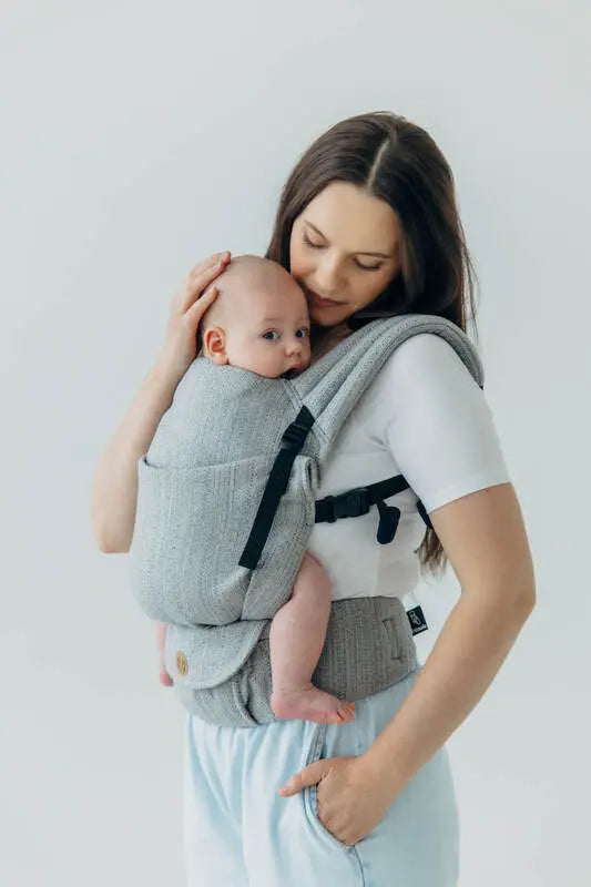 LennyLight Carrier, jacquard weave (54% silk, 46% cotton) - LITTLE LOVE - MUNA - Woven Baby Standard   lenny_light    #