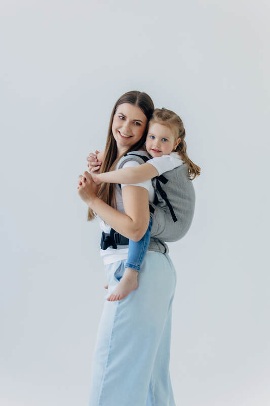 LennyPreschool Carrier, jacquard weave (54% silk, 46% cotton) - LITTLE LOVE - MUNA - Woven Baby Size - Preschool   lenny_preschool    #