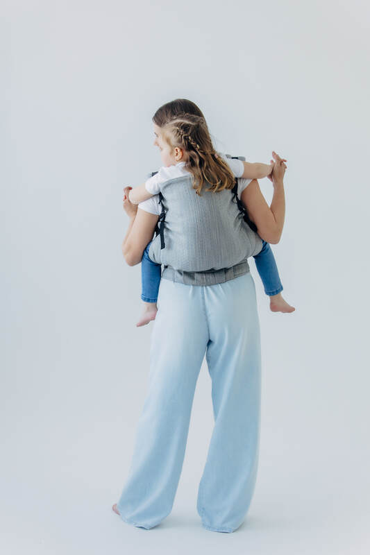 LennyPreschool Carrier, jacquard weave (54% silk, 46% cotton) - LITTLE LOVE - MUNA - Woven Baby Preschool   lenny_preschool    #