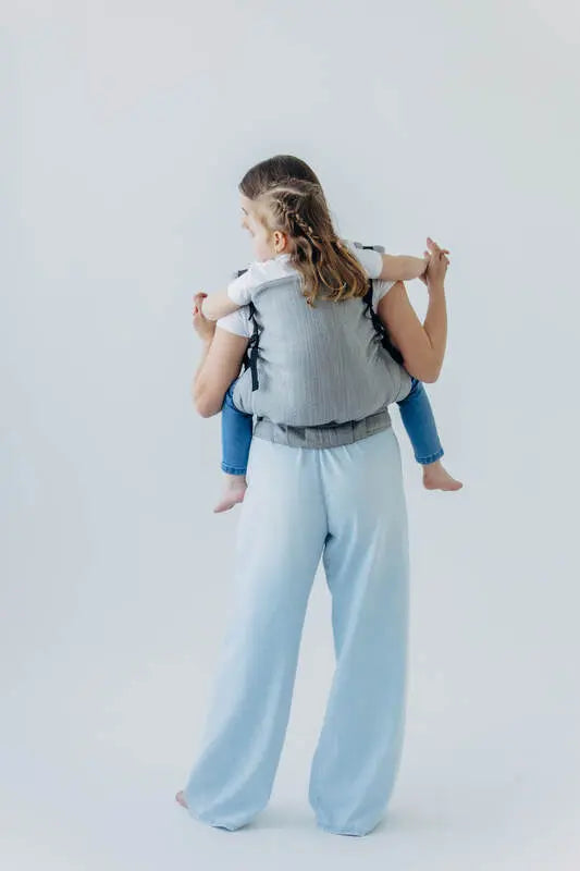 LennyPreschool Carrier, jacquard weave (54% silk, 46% cotton) - LITTLE LOVE - MUNA - Woven Baby Size - Preschool   lenny_preschool    #