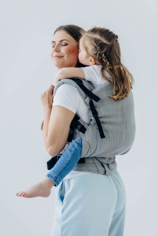 LennyPreschool Carrier, jacquard weave (54% silk, 46% cotton) - LITTLE LOVE - MUNA - Woven Baby Preschool   lenny_preschool    #