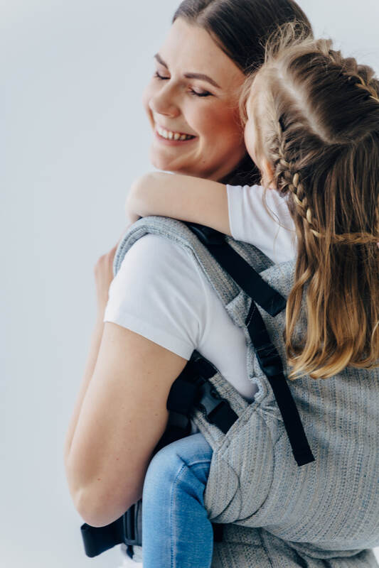 LennyPreschool Carrier, jacquard weave (54% silk, 46% cotton) - LITTLE LOVE - MUNA - Woven Baby Preschool   lenny_preschool    #