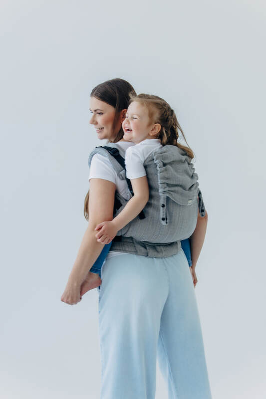 LennyPreschool Carrier, jacquard weave (54% silk, 46% cotton) - LITTLE LOVE - MUNA - Woven Baby Preschool   lenny_preschool    #