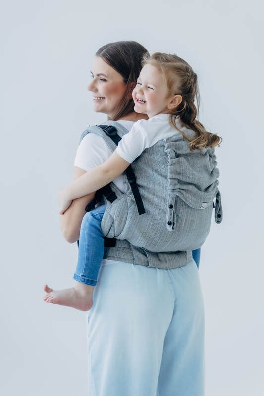 LennyPreschool Carrier, jacquard weave (54% silk, 46% cotton) - LITTLE LOVE - MUNA - Woven Baby Preschool   lenny_preschool    #