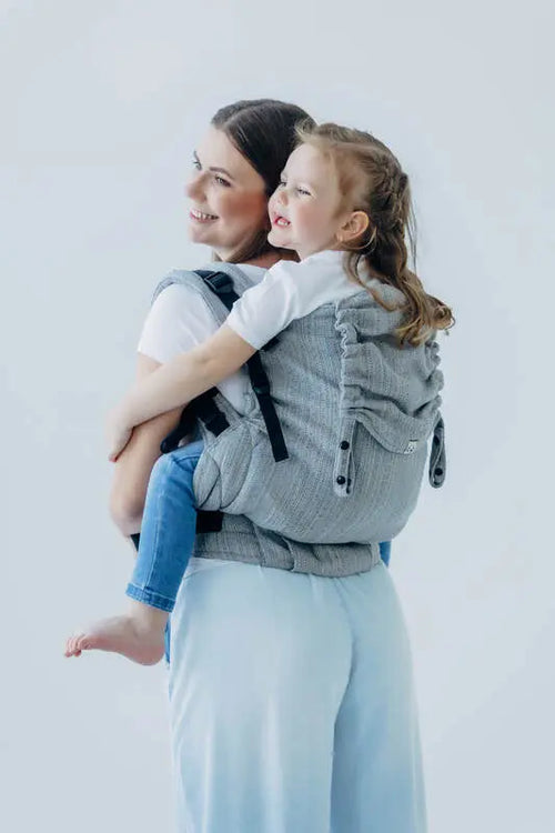 LennyPreschool Carrier, jacquard weave (54% silk, 46% cotton) - LITTLE LOVE - MUNA - Woven Baby Size - Preschool   lenny_preschool    #