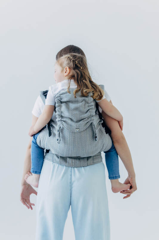LennyPreschool Carrier, jacquard weave (54% silk, 46% cotton) - LITTLE LOVE - MUNA - Woven Baby Preschool   lenny_preschool    #