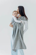 Ring Sling, Jacquard Weave (54% silk, 46% cotton), with gathered shoulder - LITTLE LOVE - MUNA - standard 1.8m