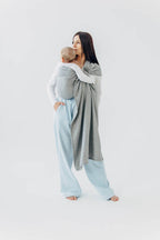 Ring Sling, Jacquard Weave (54% silk, 46% cotton), with gathered shoulder - LITTLE LOVE - MUNA - standard 1.8m - Woven Baby    ring_slings    #