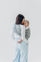 Ring Sling, Jacquard Weave (54% silk, 46% cotton), with gathered shoulder - LITTLE LOVE - MUNA - standard 1.8m - Woven Baby    ring_slings    #