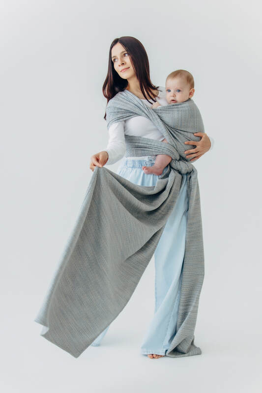 Baby Wrap, Jacquard Weave (54% silk, 46% cotton) - LITTLE LOVE - MUNA