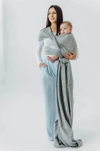 Baby Wrap, Jacquard Weave (54% silk, 46% cotton) - LITTLE LOVE - MUNA (grade B) - Woven Baby M - 6   long_woven_wraps    #