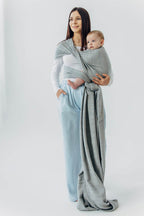 Baby Wrap, Jacquard Weave (54% silk, 46% cotton) - LITTLE LOVE - MUNA (grade B) - Woven Baby Size - L-Size - M   long_woven_wraps    #