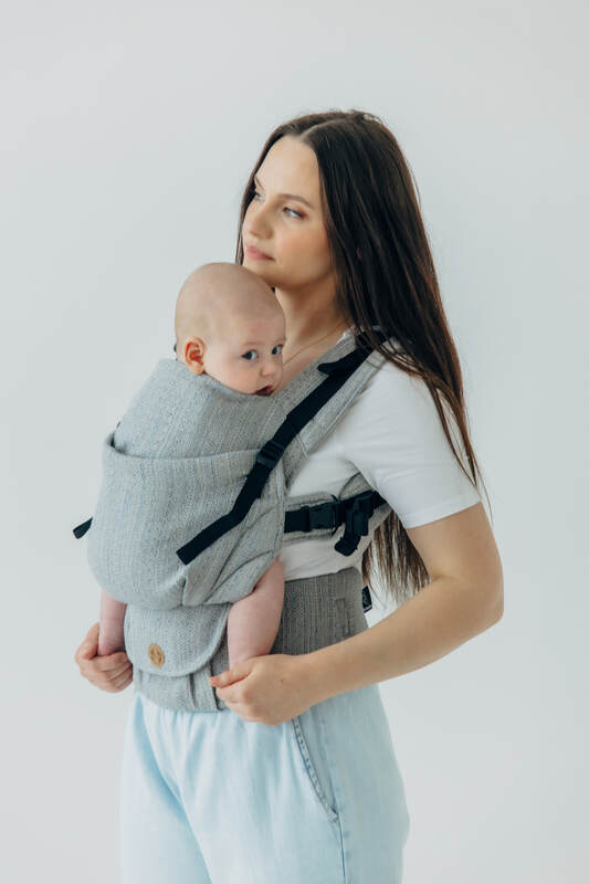 LennyUpGrade PRO Carrier, jacquard weave (54% silk, 46% cotton) - LITTLE LOVE - MUNA - Woven Baby Standard   lenny_upgrade_pro    #