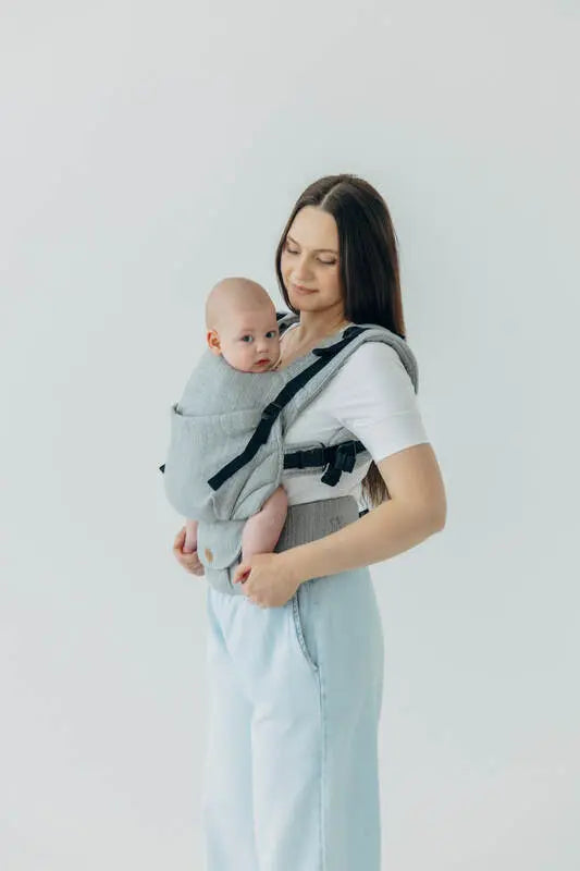LennyUpGrade PRO Carrier, jacquard weave (54% silk, 46% cotton) - LITTLE LOVE - MUNA - Woven Baby Size - Standard   lenny_upgrade_pro    #