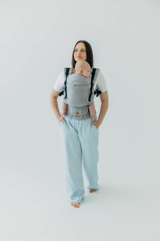LennyUpGrade PRO Carrier, jacquard weave (54% silk, 46% cotton) - LITTLE LOVE - MUNA - Woven Baby Standard   lenny_upgrade_pro    #
