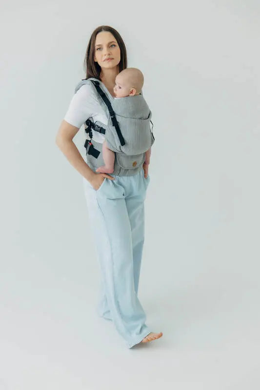 LennyUpGrade PRO Carrier, jacquard weave (54% silk, 46% cotton) - LITTLE LOVE - MUNA - Woven Baby Size - Standard   lenny_upgrade_pro    #