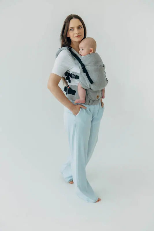 LennyUpGrade PRO Carrier, jacquard weave (54% silk, 46% cotton) - LITTLE LOVE - MUNA - Woven Baby Size - Standard   lenny_upgrade_pro    #