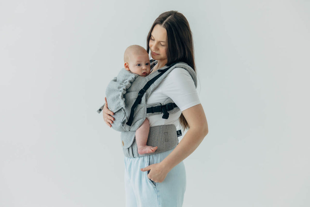 LennyUpGrade PRO Carrier, jacquard weave (54% silk, 46% cotton) - LITTLE LOVE - MUNA - Woven Baby Standard   lenny_upgrade_pro    #