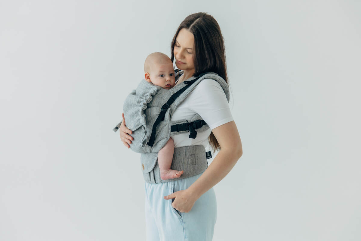 LennyUpGrade PRO Carrier, jacquard weave (54% silk, 46% cotton) - LITTLE LOVE - MUNA - Woven Baby Standard   lenny_upgrade_pro    #