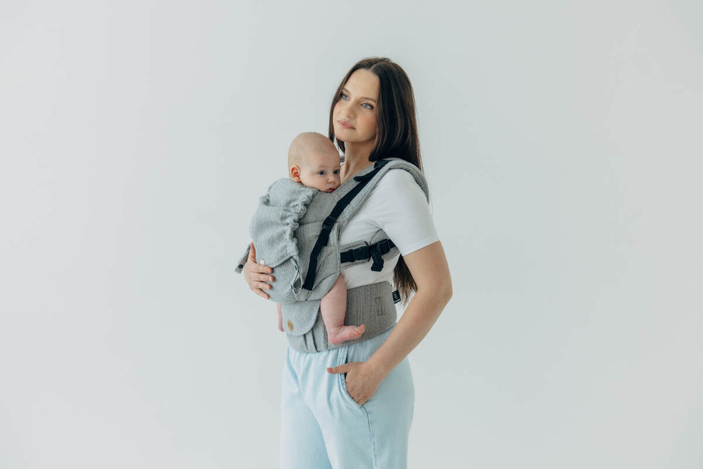 LennyUpGrade PRO Carrier, jacquard weave (54% silk, 46% cotton) - LITTLE LOVE - MUNA - Woven Baby Standard   lenny_upgrade_pro    #