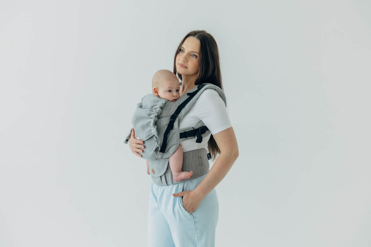 LennyUpGrade PRO Carrier, jacquard weave (54% silk, 46% cotton) - LITTLE LOVE - MUNA - Woven Baby Standard   lenny_upgrade_pro    #