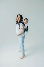 Lenny Buckle Onbuhimo PRO baby carrier, jacquard weave (100% bamboo viscose) - BIRDY - SKYWARD - Woven Baby Standard   buckle_onbu_pro_carriers    #