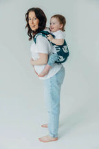 Lenny Buckle Onbuhimo PRO baby carrier, jacquard weave (100% bamboo viscose) - BIRDY - SKYWARD - Woven Baby Standard   buckle_onbu_pro_carriers    #