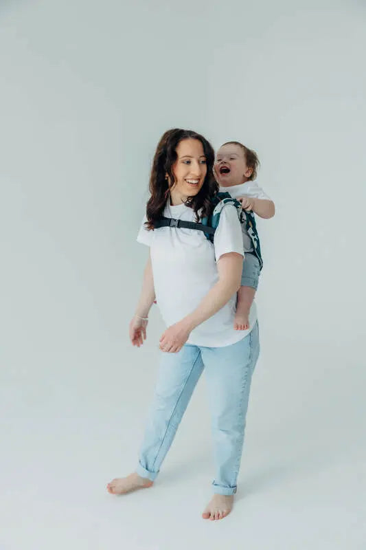 Lenny Buckle Onbuhimo PRO baby carrier, jacquard weave (100% bamboo viscose) - BIRDY - SKYWARD - Woven Baby Standard   buckle_onbu_pro_carriers    #