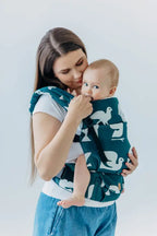 LennyLight Carrier, jacquard weave, 100% bamboo viscose - BIRDY - SKYWARD - Woven Baby Standard   lenny_light    #