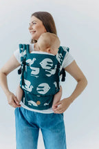 LennyLight Carrier, jacquard weave, 100% bamboo viscose - BIRDY - SKYWARD - Woven Baby Standard   lenny_light    #