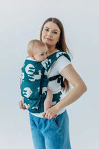 LennyLight Carrier, jacquard weave, 100% bamboo viscose - BIRDY - SKYWARD - Woven Baby Standard   lenny_light    #